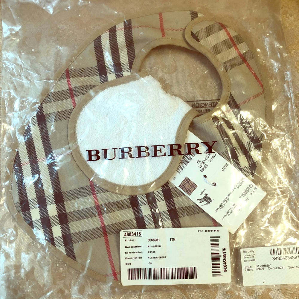 Authentic Burberry Large Child Bib. Brand new